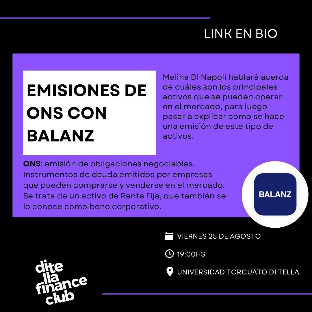 Emisiones de ONs con Balanz 1