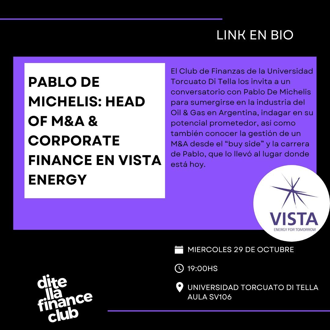 Oil & Gas y M&A con Vista Energy 1
