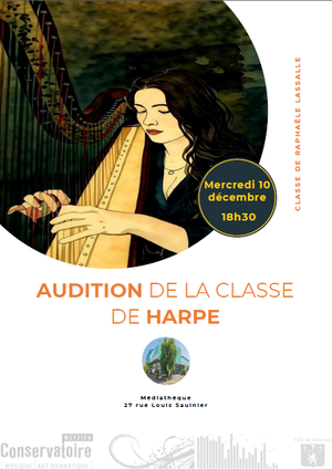 Affiche pour Audition de la classe de HARPE