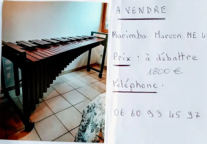 Photo pour Vends Marimba