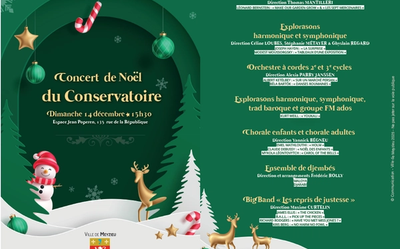 Affiche pour Concert de Noêl du Conservatoire