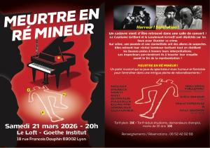 Affiche pour MEURTRE EN RÉ MINEUR