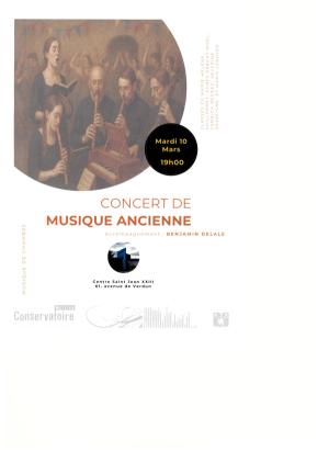 Affiche pour Concert musique de chambre "musique ancienne"