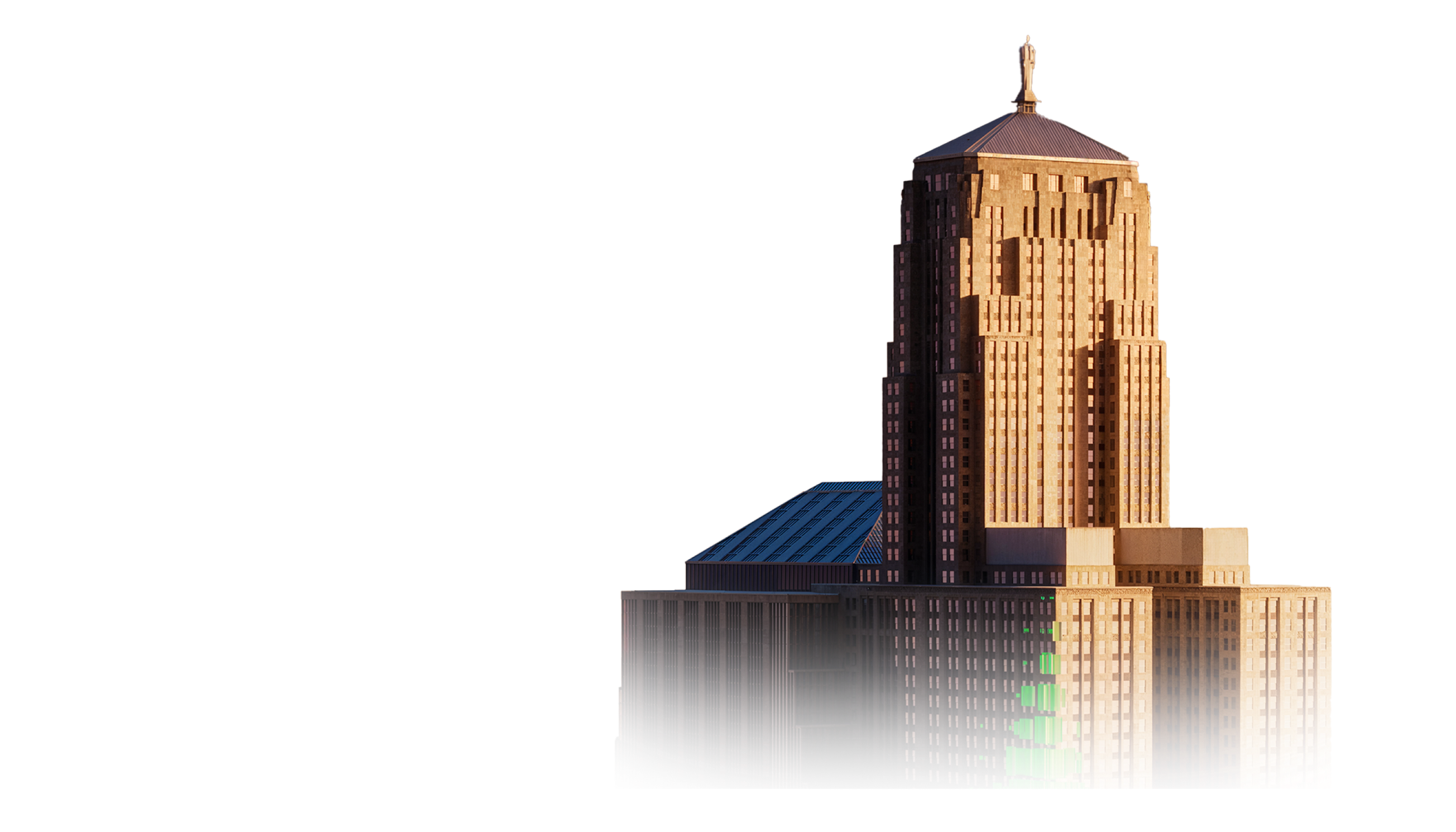 Skyscraper building and skyline