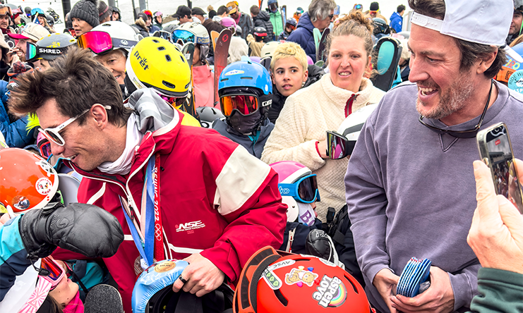 Alex Ferreira and Michael Patak enjoying each other's company in Aspen.