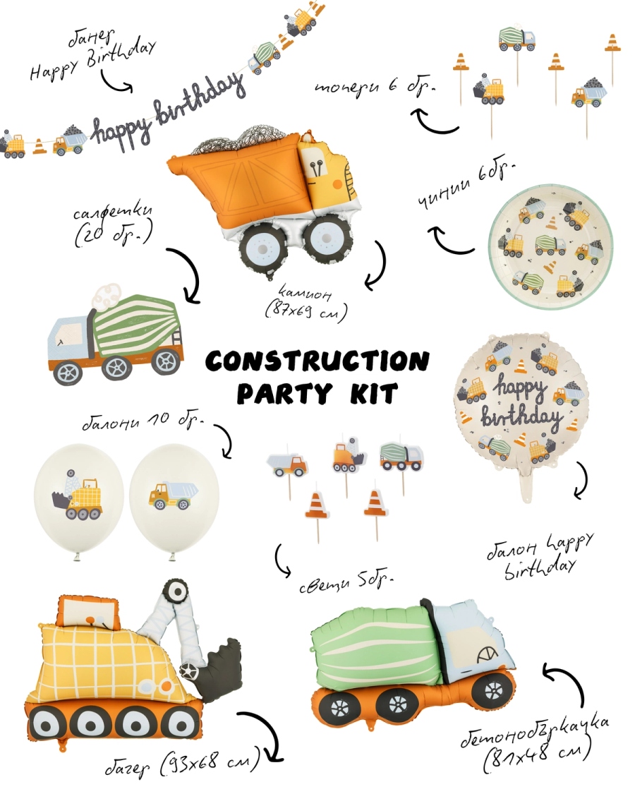 CONSTRUCTION PARTY KIT