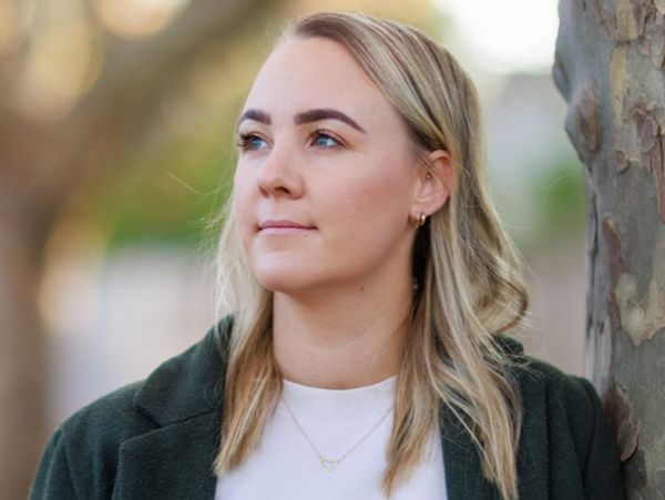 Mindful woman portrait