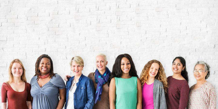 Mindful woman portrait