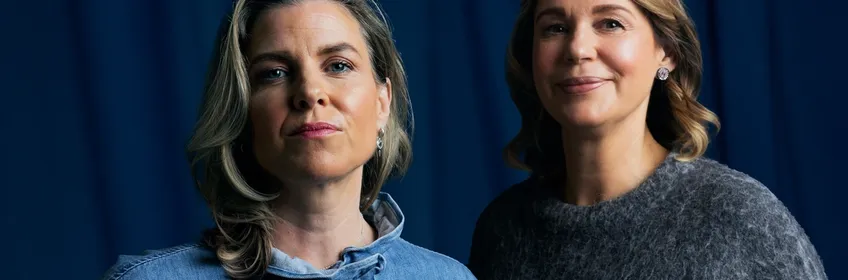 Foto på Hanna och Pingis från podden "En Economistas podcast