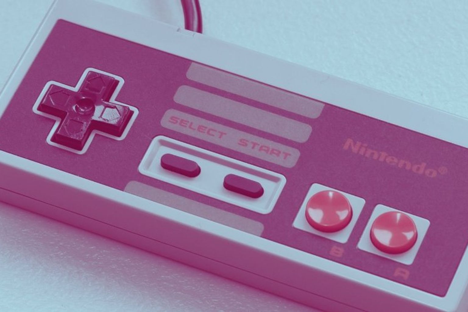The Nintendo Entertainment System console and its iconic branding.