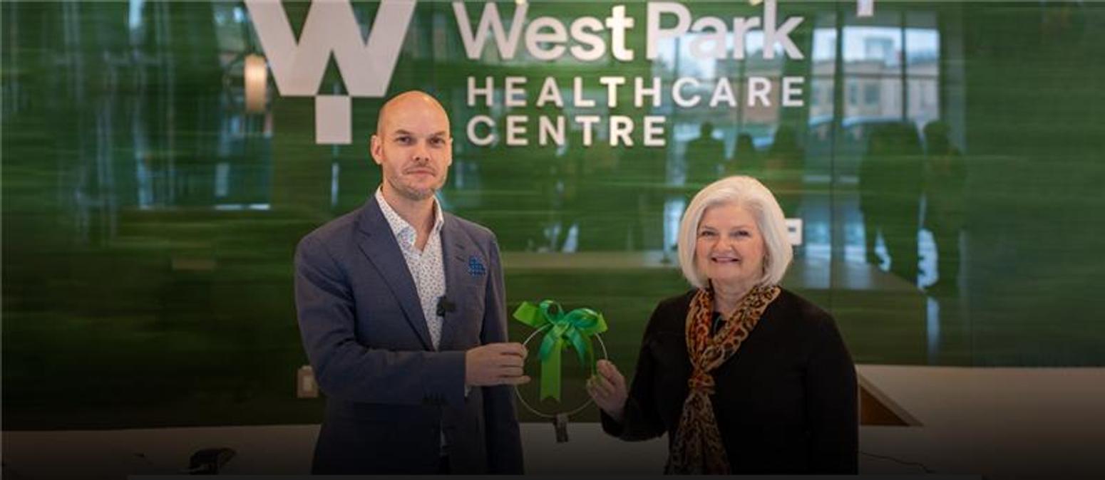 West Park Healthcare Centre project, EllisDon, specialized healthcare services, Greater Toronto Area, Infrastructure Ontario, advanced rehabilitative care, specialized complex care, Leadership in Energy and Environmental Design (LEED), reduced environmental impacts, rehabilitation programs