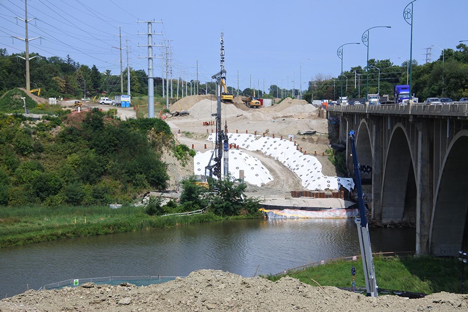 bridge and construction image