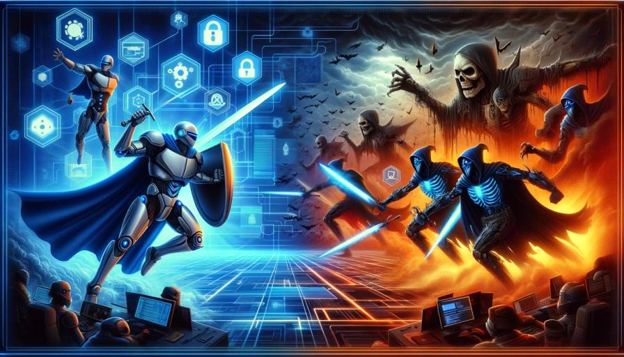 image des gardiens de la cybersécurité contre les pirates informatiques