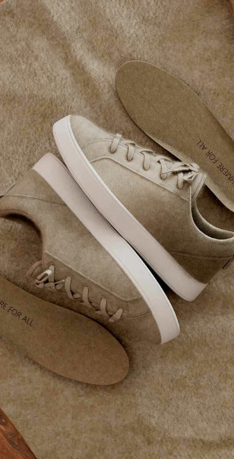 Cashmere sneakers