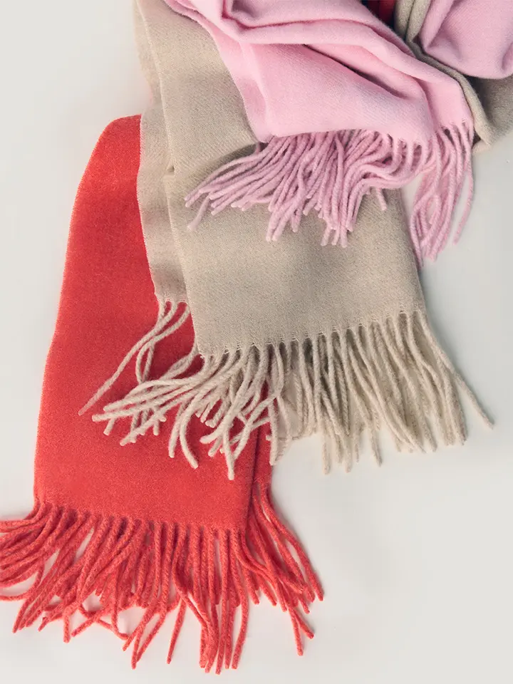 Cashmere Fringed Scarves: buy 2 + 1 Free