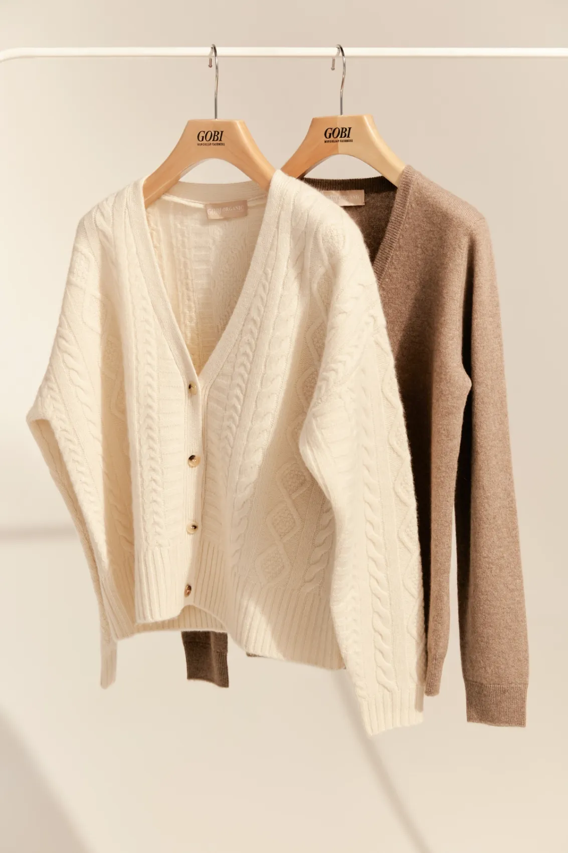 Cashmere V-Neck Cardigan | GOBI Cashmere