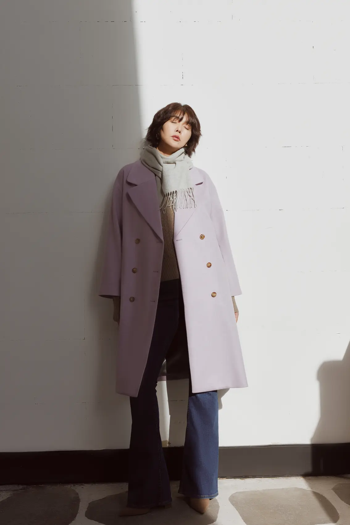 Organic Colour Notched-Lapel Cashmere Coat | GOBI Cashmere