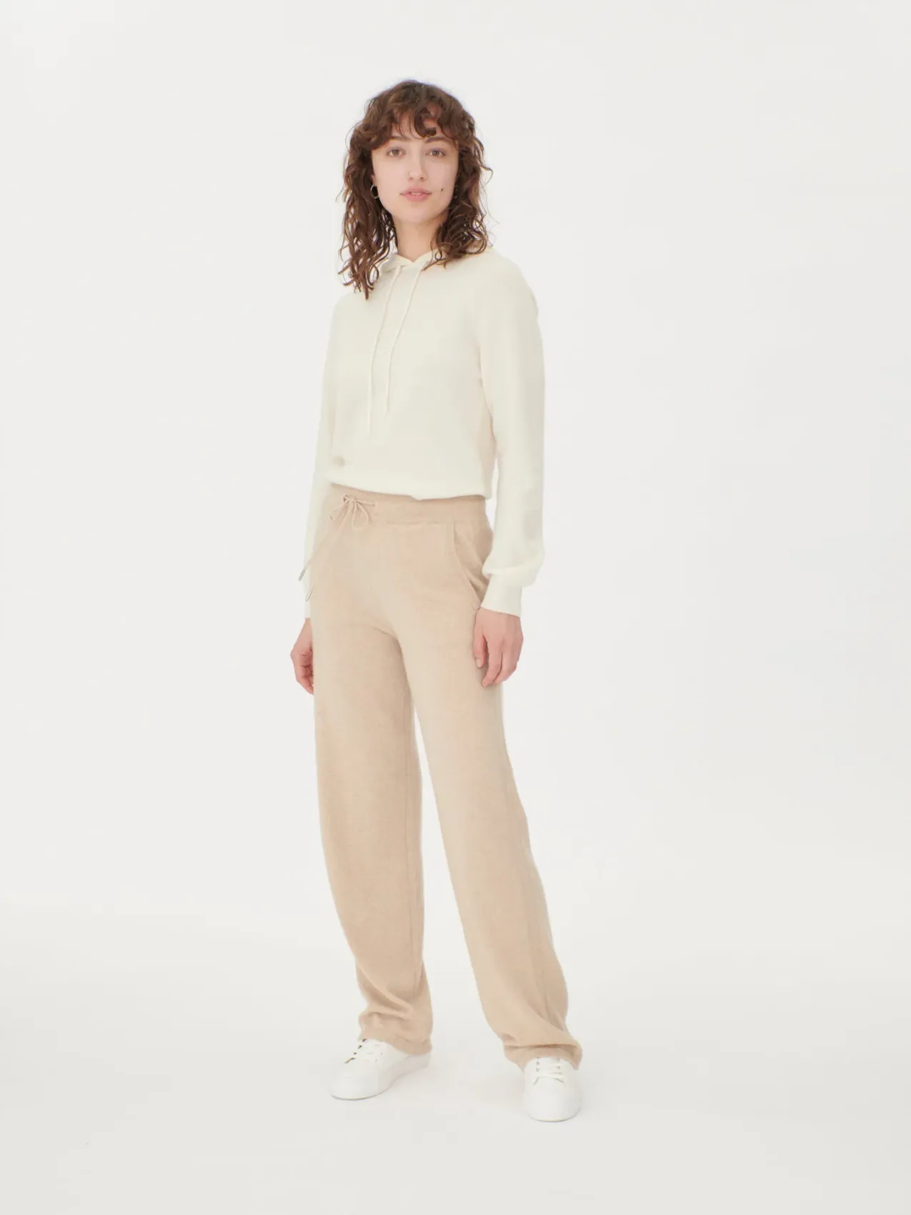 Organic Colour Cashmere Straight Leg Jogger | GOBI Cashmere