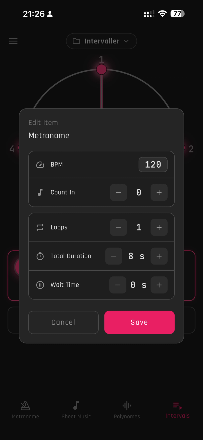 Intervaller module preview
