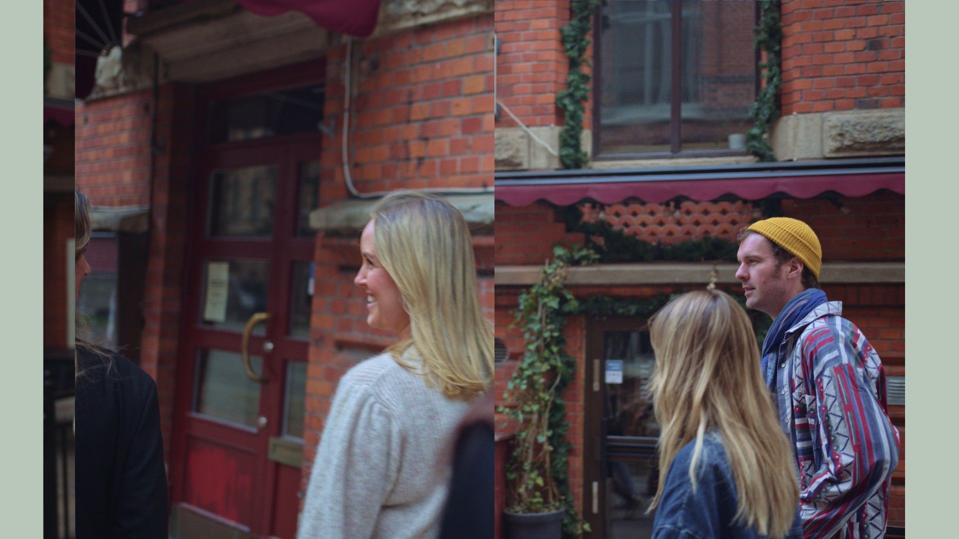 Två personer i profil