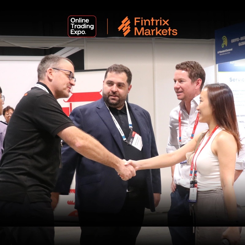 Fintrix Markets leadership meeting traders and partners at Online Trading Expo Hong Kong 2026