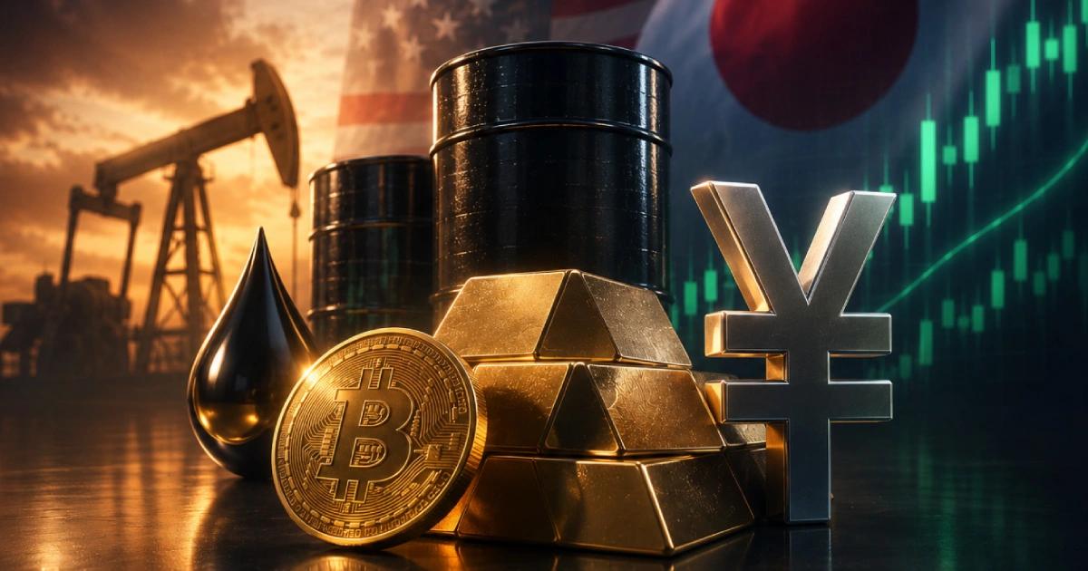 USDJPY analysis with yen, gold, oil and Bitcoin.
