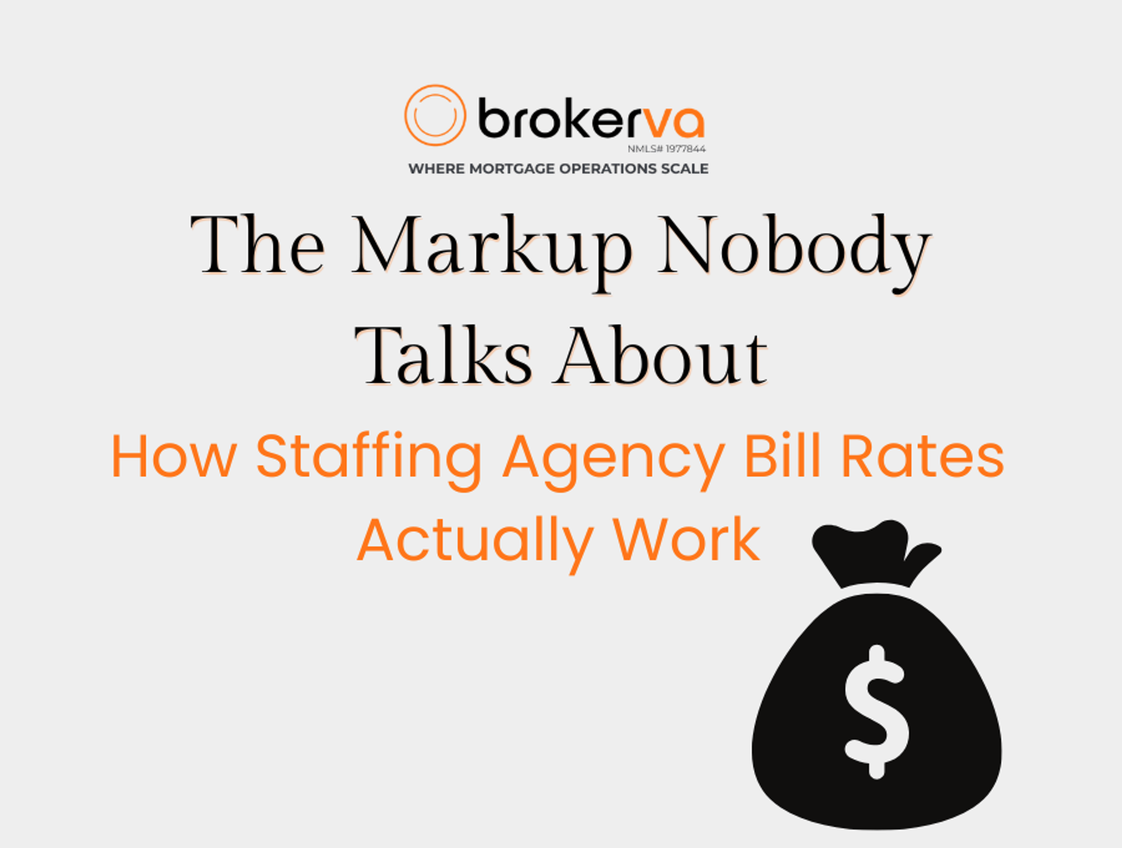 The Markup Nobody Talks About How Staffing Agency Bill Rates Actually Work