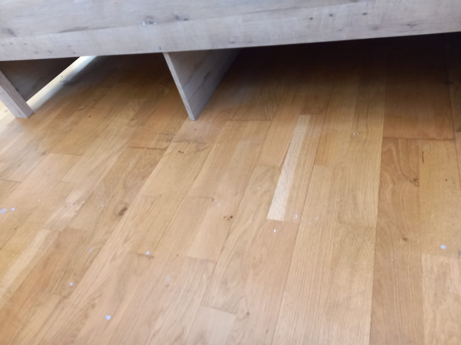 Clean wooden floor close up