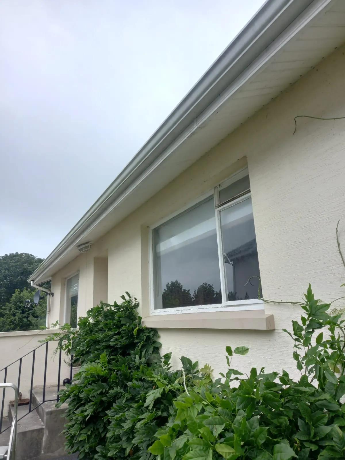 Jersey house with freshly cleaned render wall