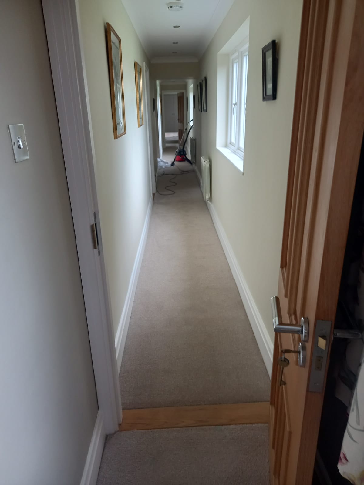 Clean hallway and carpets