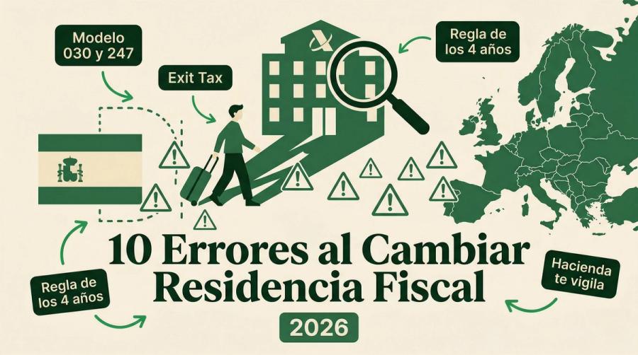 10 errores al cambiar tu residencia fiscal