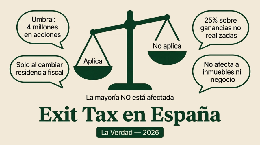 Exit Tax España 2026: Que Es y a Quien Afecta