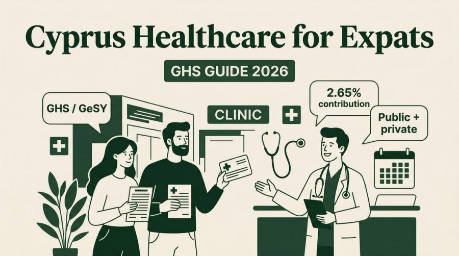 Sanidad en Chipre: guía GHS para expatriados (2026)