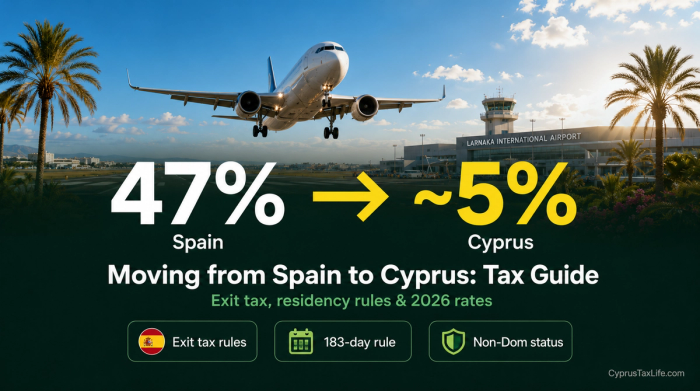 Moving from Spain to Cyprus: Tax Savings, Exit Process...