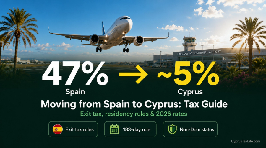 Moving from Spain to Cyprus: Tax Savings, Exit Process...