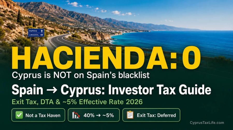 Investing in Cyprus from Spain: Tax Facts [2026]
