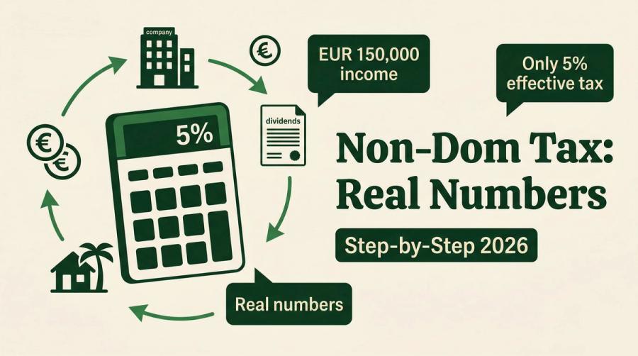 Non-Dom Cyprus 2026: EUR 150K Real Calculation