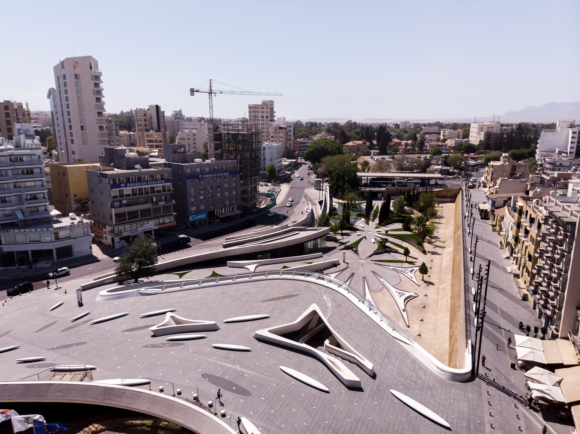 Eleftheria Square in Nicosia designed by Zaha Hadid