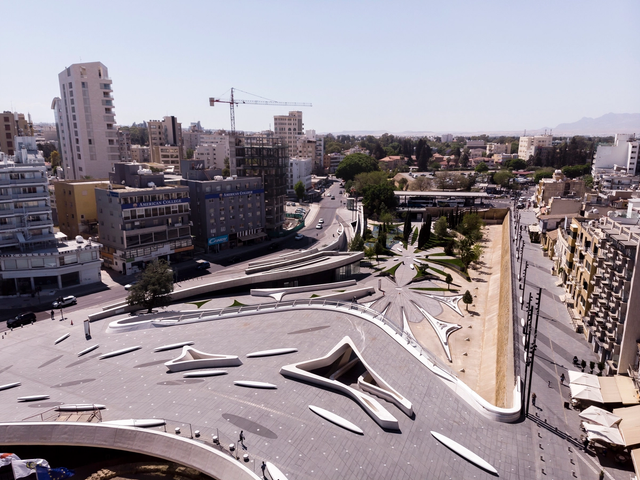 Eleftheria Square in Nicosia designed by Zaha Hadid