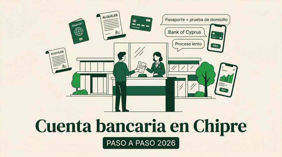 Cómo abrir cuenta bancaria en Chipre (2026)