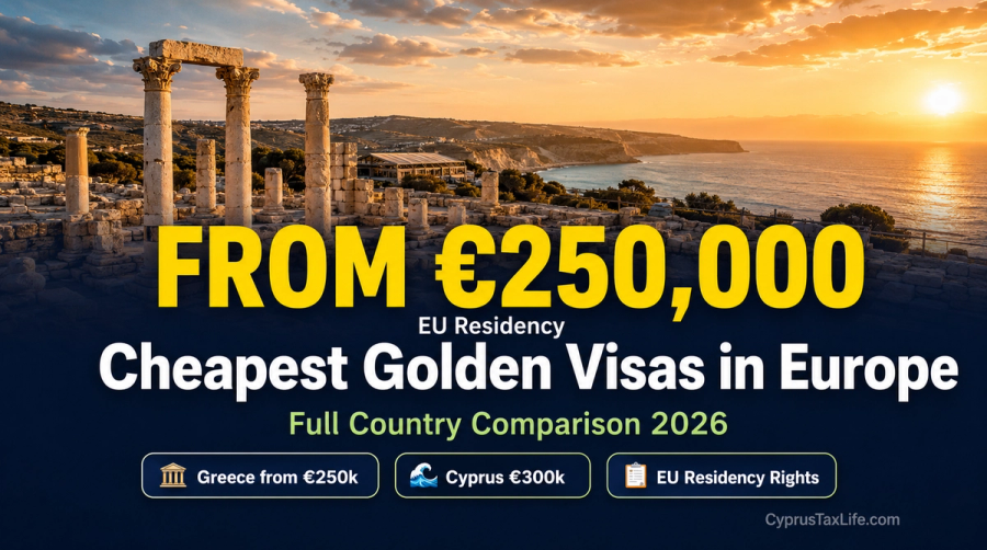 Cheapest Golden Visa Europe [2026]: 4 Programs