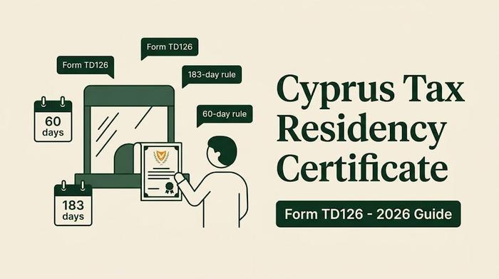 Cyprus Tax Residency Certificate 2026: Apply via TD126