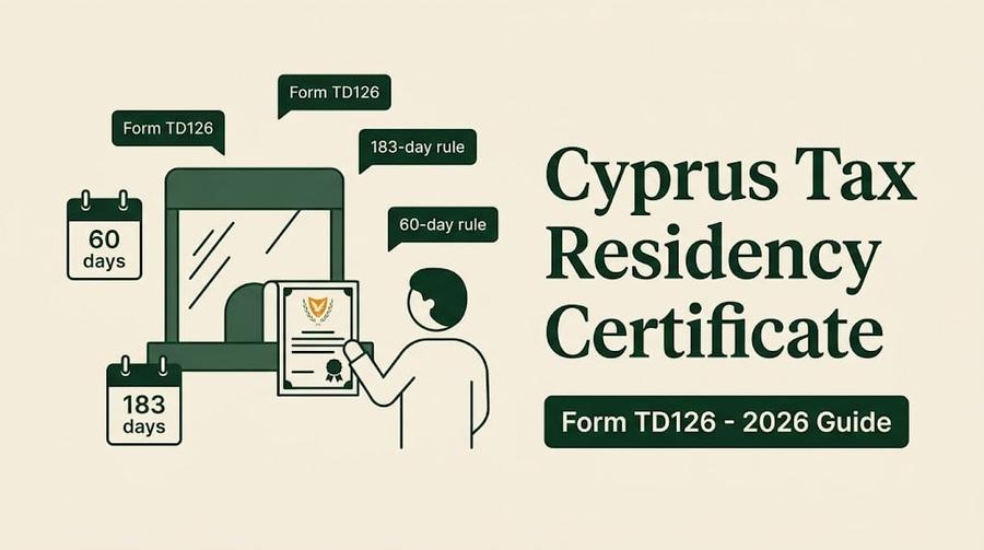 Cyprus Tax Residency Certificate 2026: Apply via TD126