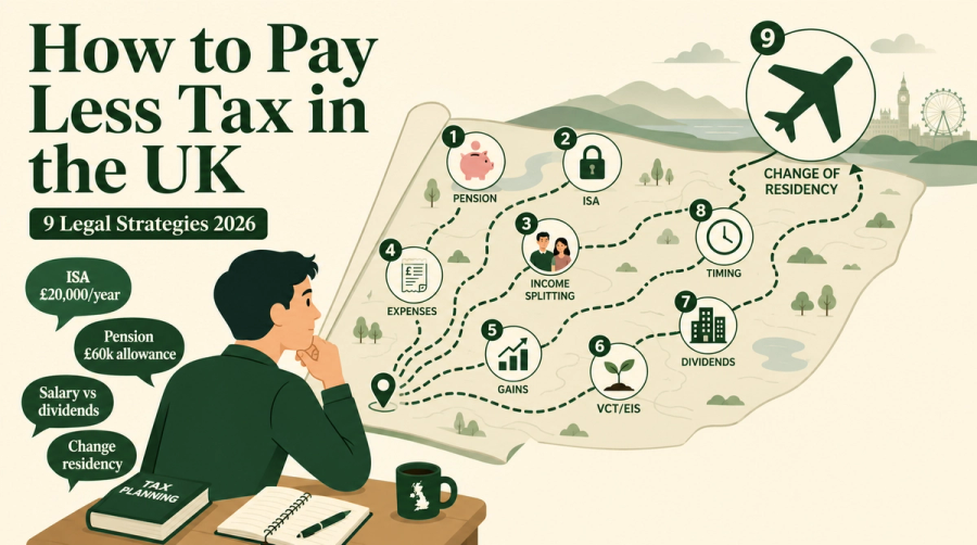 How to Pay Less Tax in the UK: 9 Legal Strategies for 2026