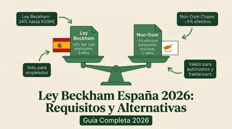 Ley Beckham España 2026: Requisitos y Alternativas
