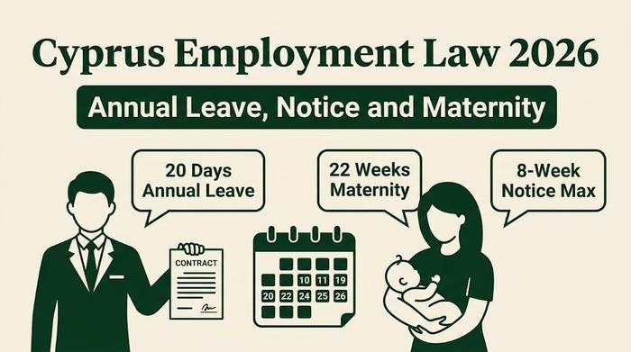 Cyprus Employment Law 2026: Leave, Notice and Maternity