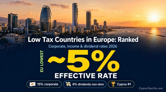 Lowest Tax Countries in Europe [2026]: 7 Ranked
