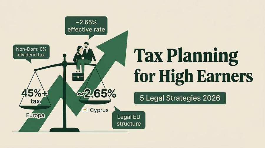 5 Legal Tax Strategies for High Earners Moving to Cyprus [2026]