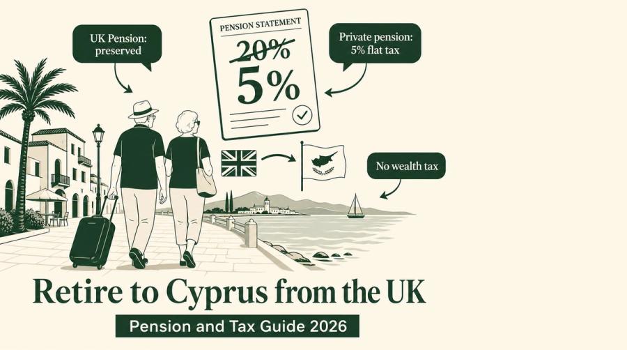 Retire to Cyprus from the UK (2026 Pension Guide)