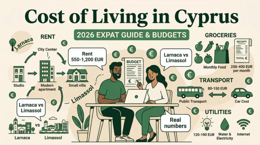 Cyprus Cost of Living [2026]: 4-City Breakdown